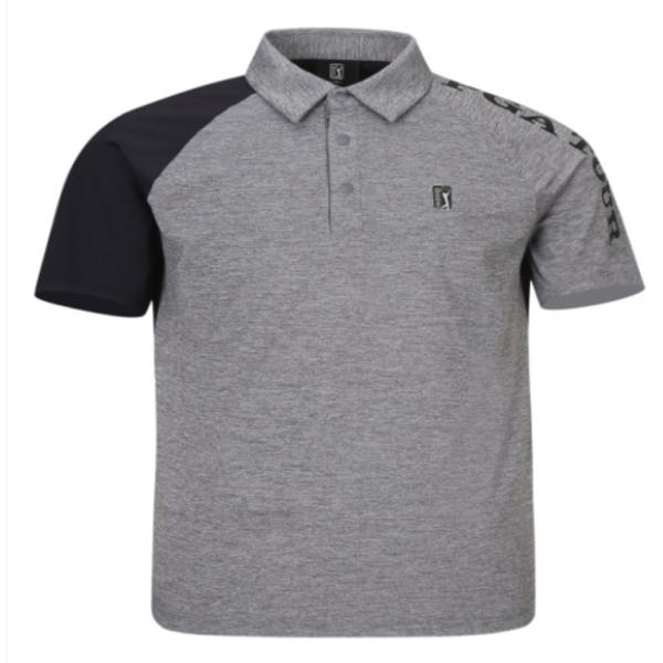 [GSH] PGA TOUR&amp;LPGA 남성 소매배색 로고포인트 반팔 티셔츠 L222TS113P13