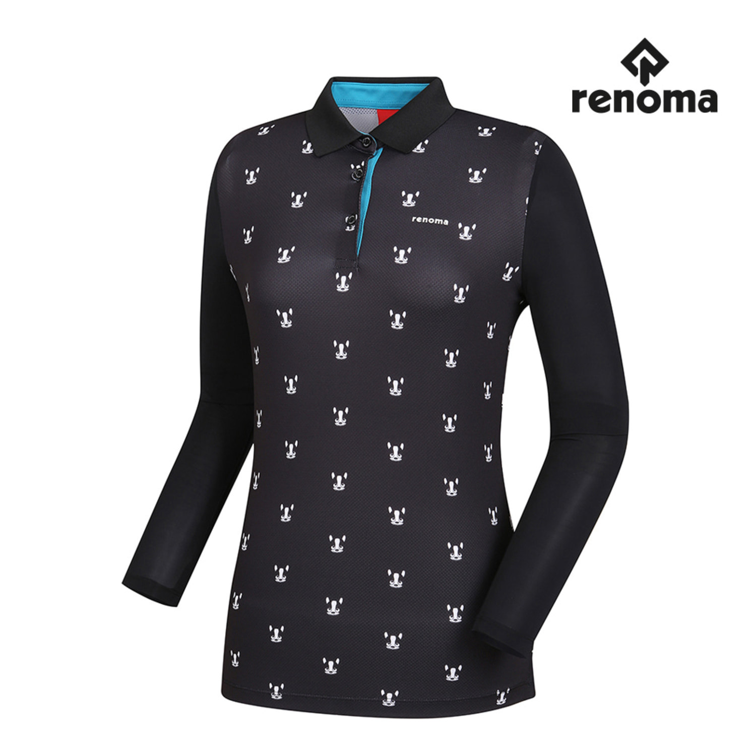 [레노마골프]여성 패턴 포인트 카라 티셔츠 RWTPI6108-199_G
