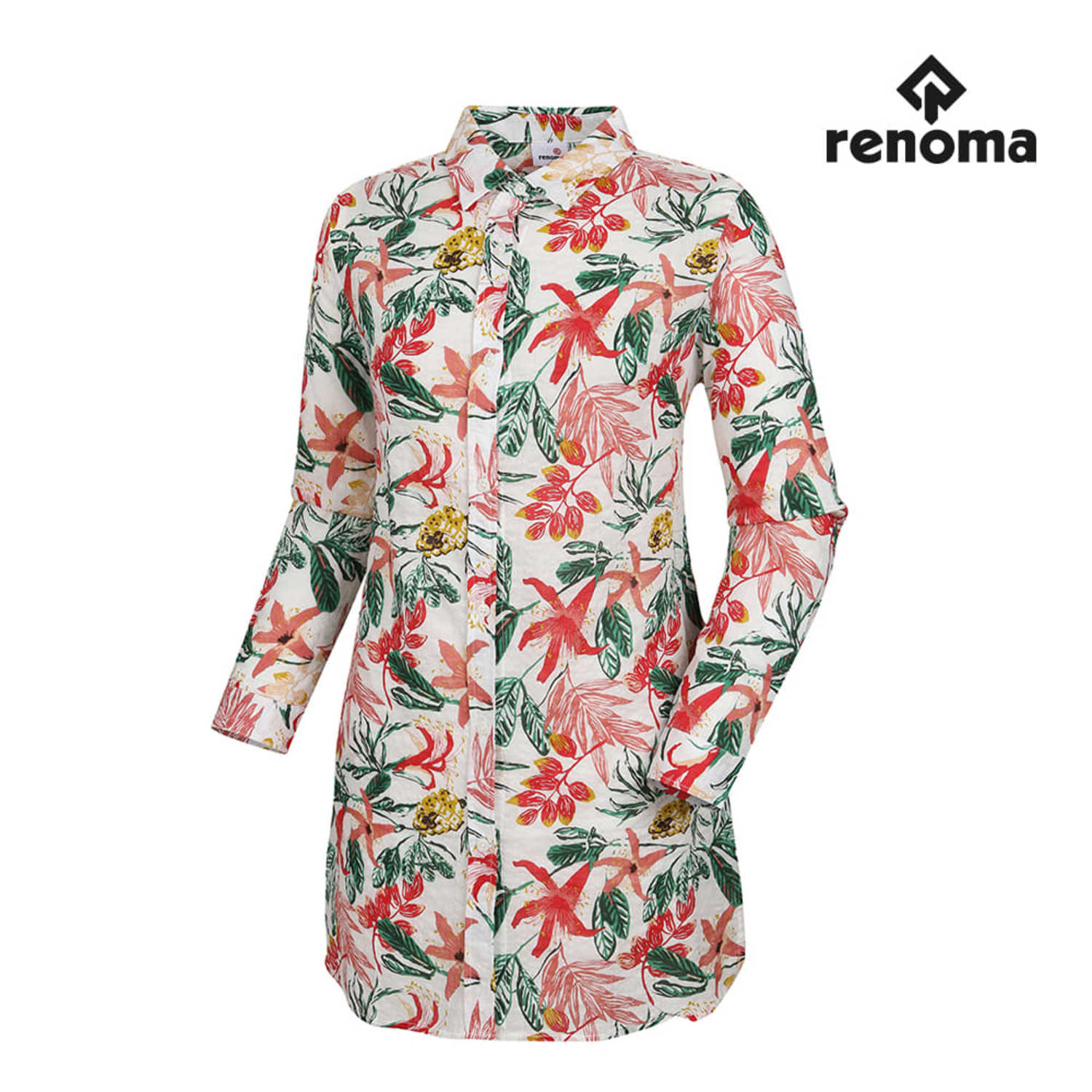 [레노마골프]여성 패턴 롱 셔츠 RWBSI6601-100_G