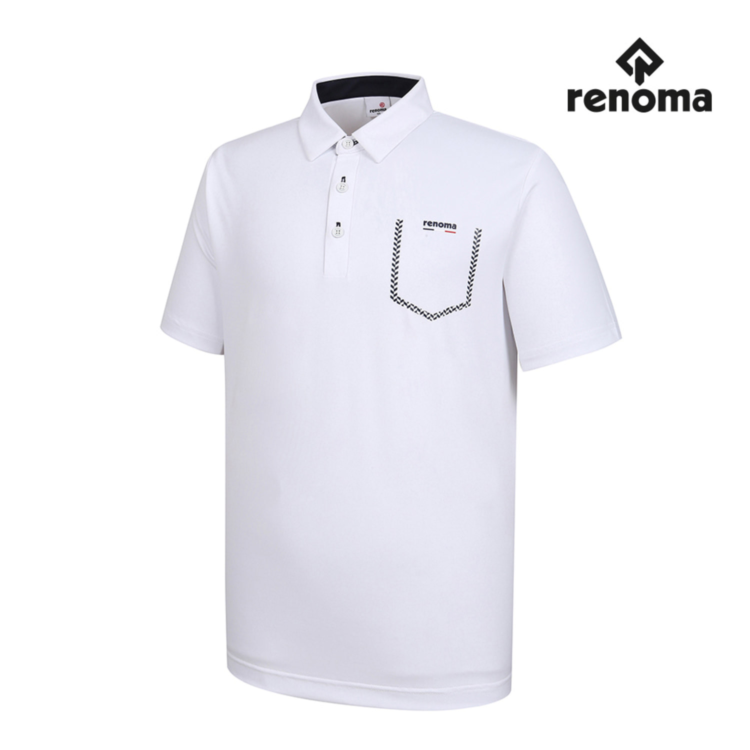 [레노마골프]남성 포켓 프린팅 카라 반팔 티셔츠 RMTYI2101-100_G