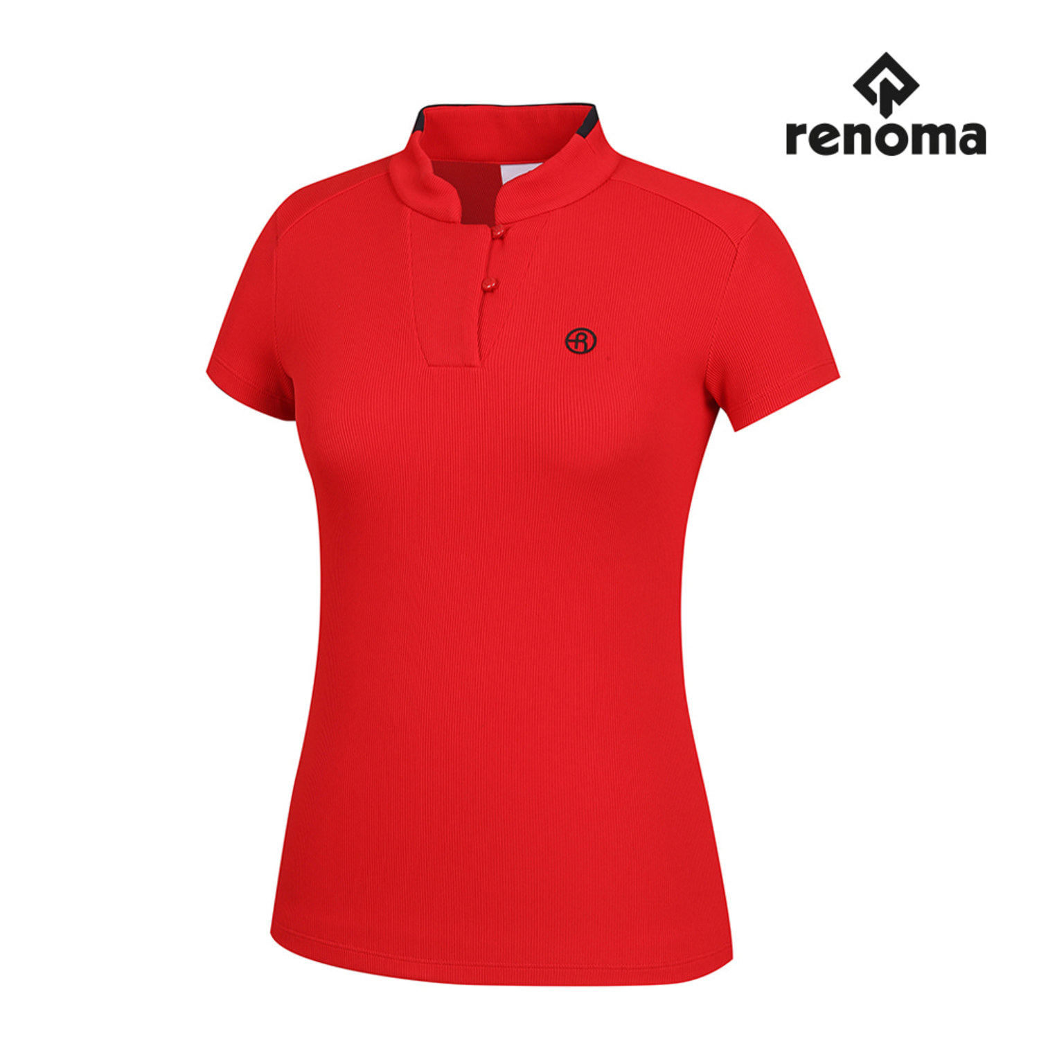 [레노마골프]여성 넥변형 골지 반팔 티셔츠 RWTYI6145-500_G