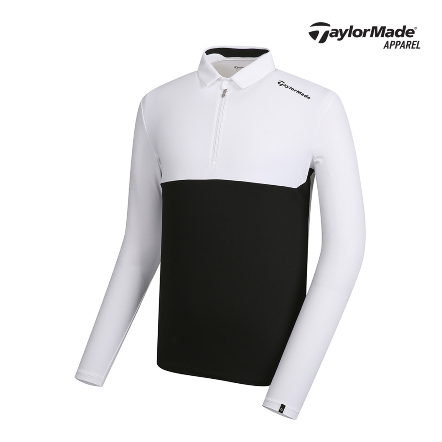 [테일러메이드]남성 컬러블록 카라 반집업 티셔츠 TMTYJ1902-100
