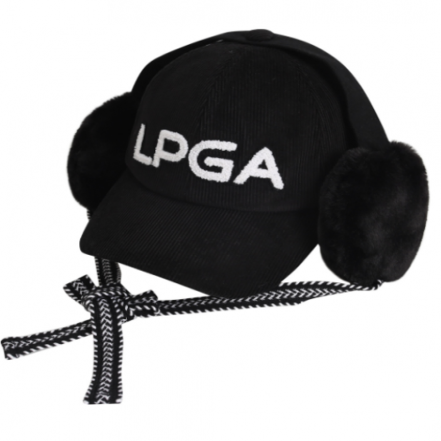[GSH] PGA TOUR&amp;LPGA 여성 리본 포인트 탈부착 귀달이 볼캡  L215AP553P