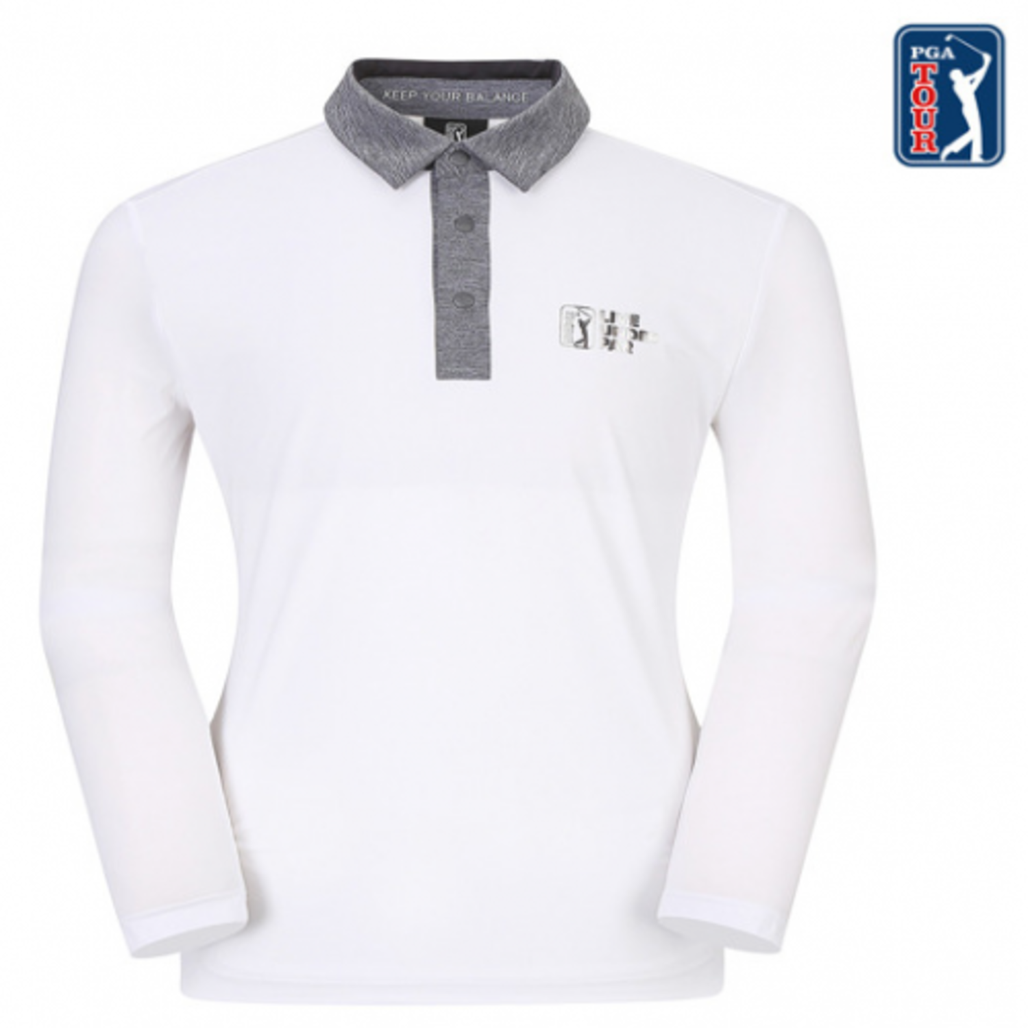 [GSH] PGA TOUR&amp;LPGA 남성 스윙밸런스 냉감소매 티셔츠 (마프세트) L211TL105P00