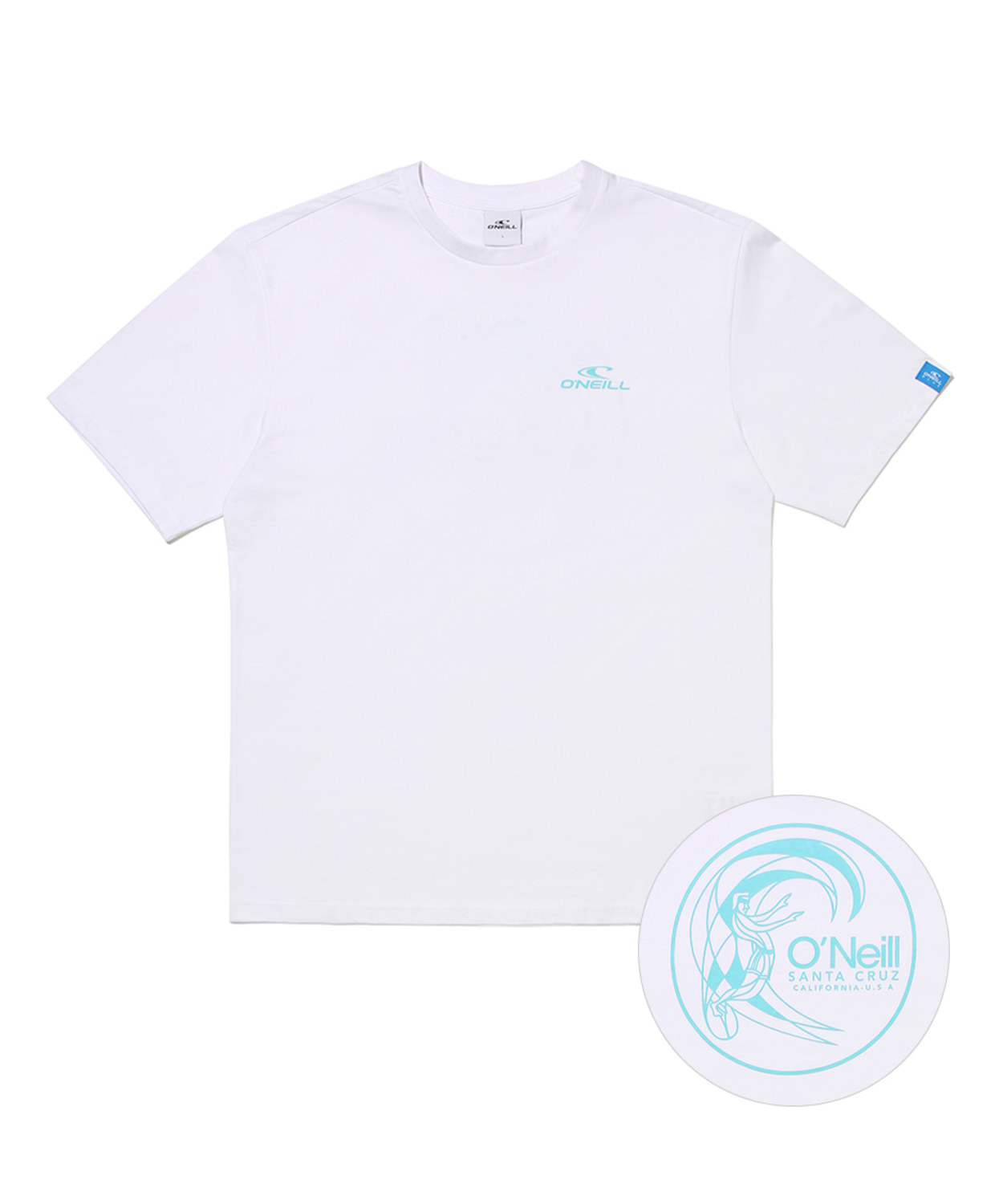 [오닐] 산타 모니카 반팔 티셔츠 OUTRK3101-100_G