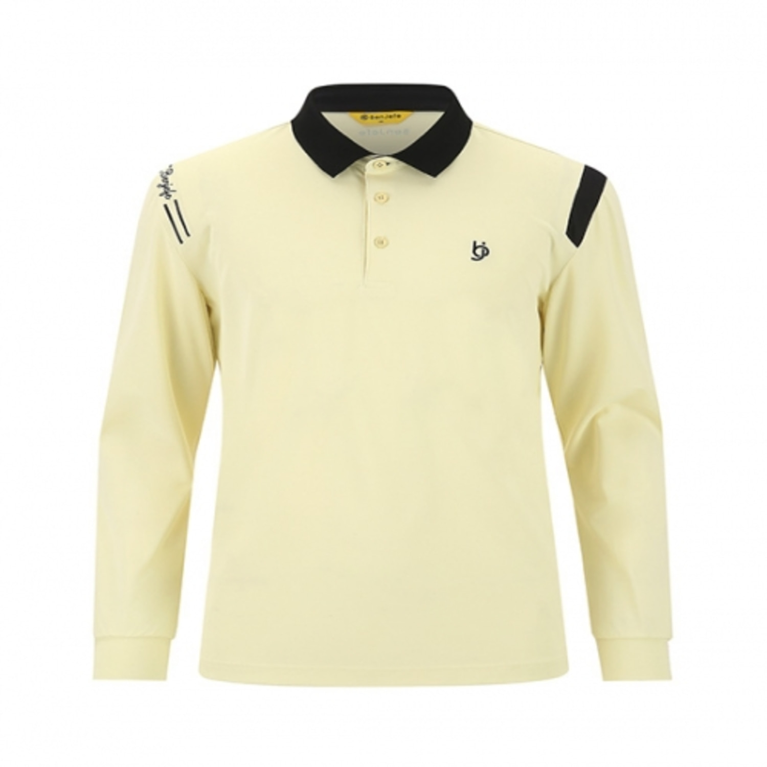 [GSH] 벤제프 남성 어깨포인트 솔리드 티셔츠 Pale Yellow BN1KMTS093