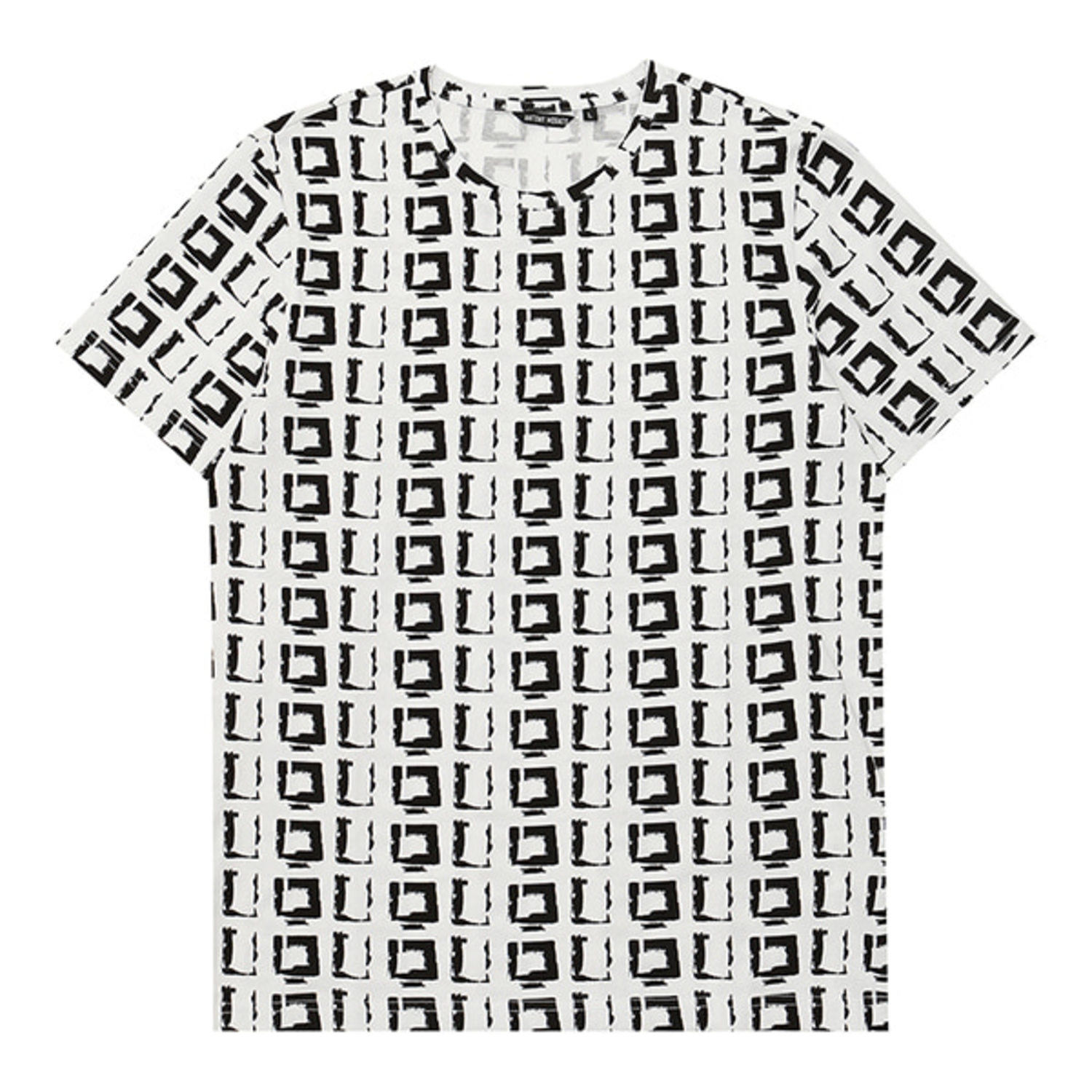 [안토니모라토] 남성 패턴 반팔 티셔츠 MMTBK5925-100_G