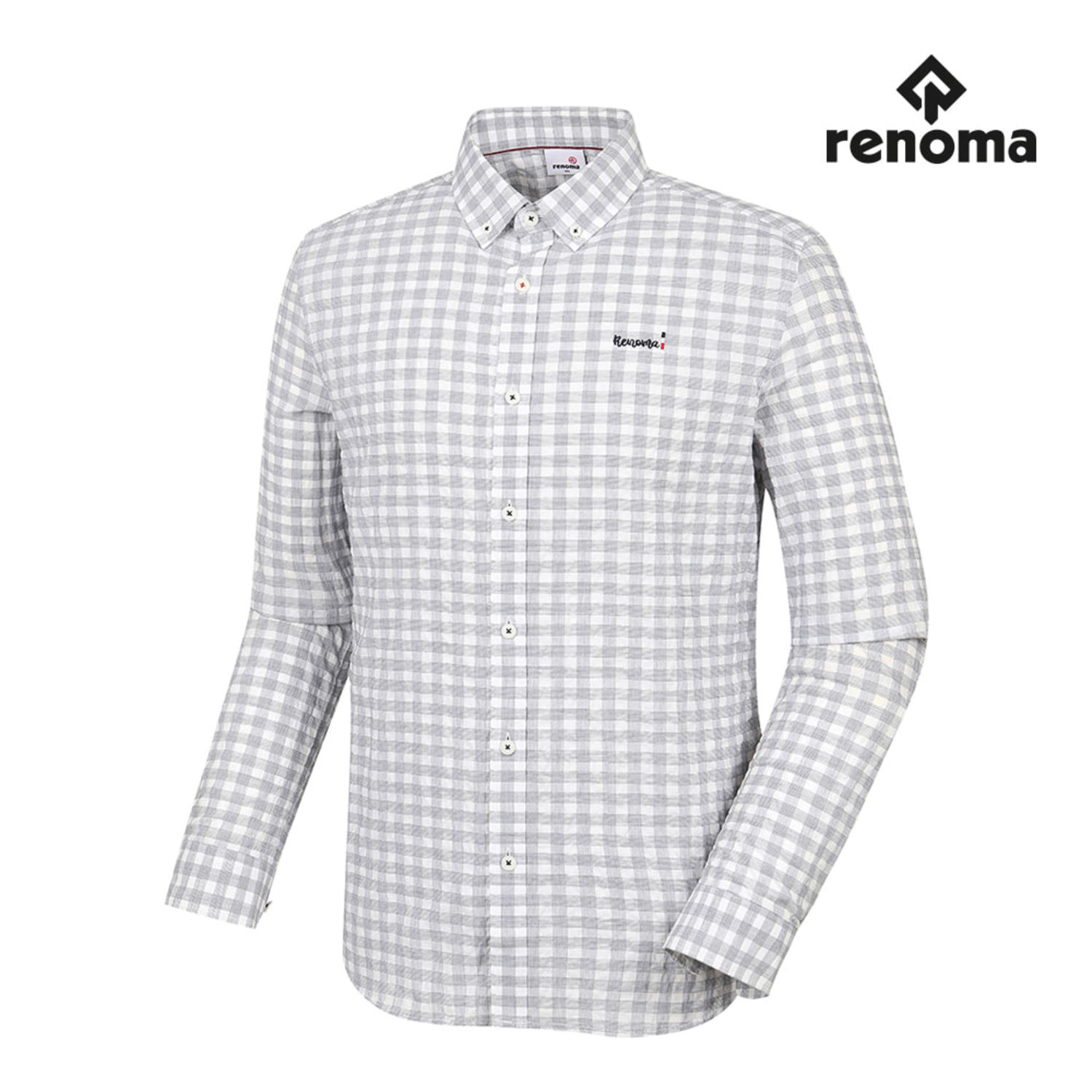 [레노마골프]남성 캐주얼 체크 패턴 셔츠 RMBSI1603-100_G