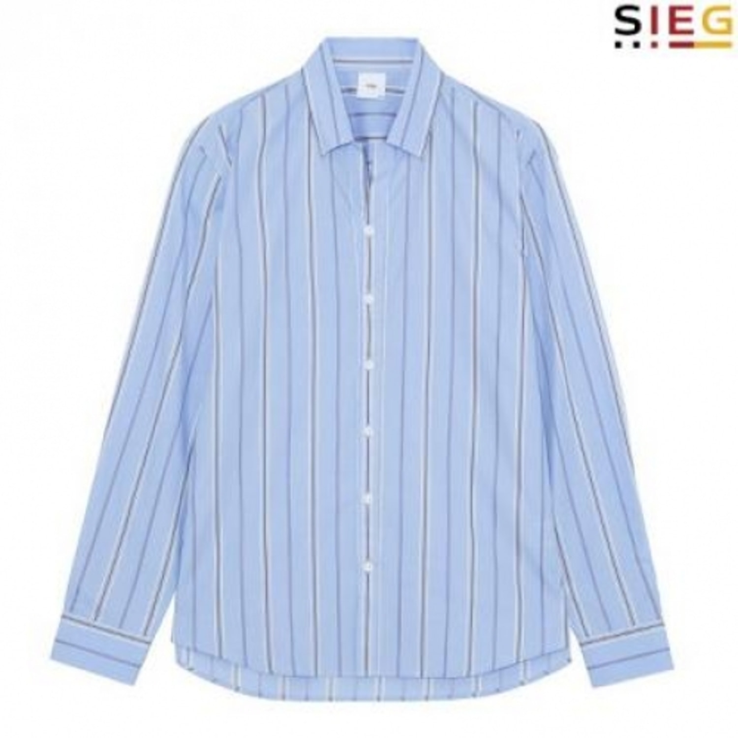[GSH] 지이크 코튼 스트라이프 블루 캐쥬얼 셔츠 (AB5080)