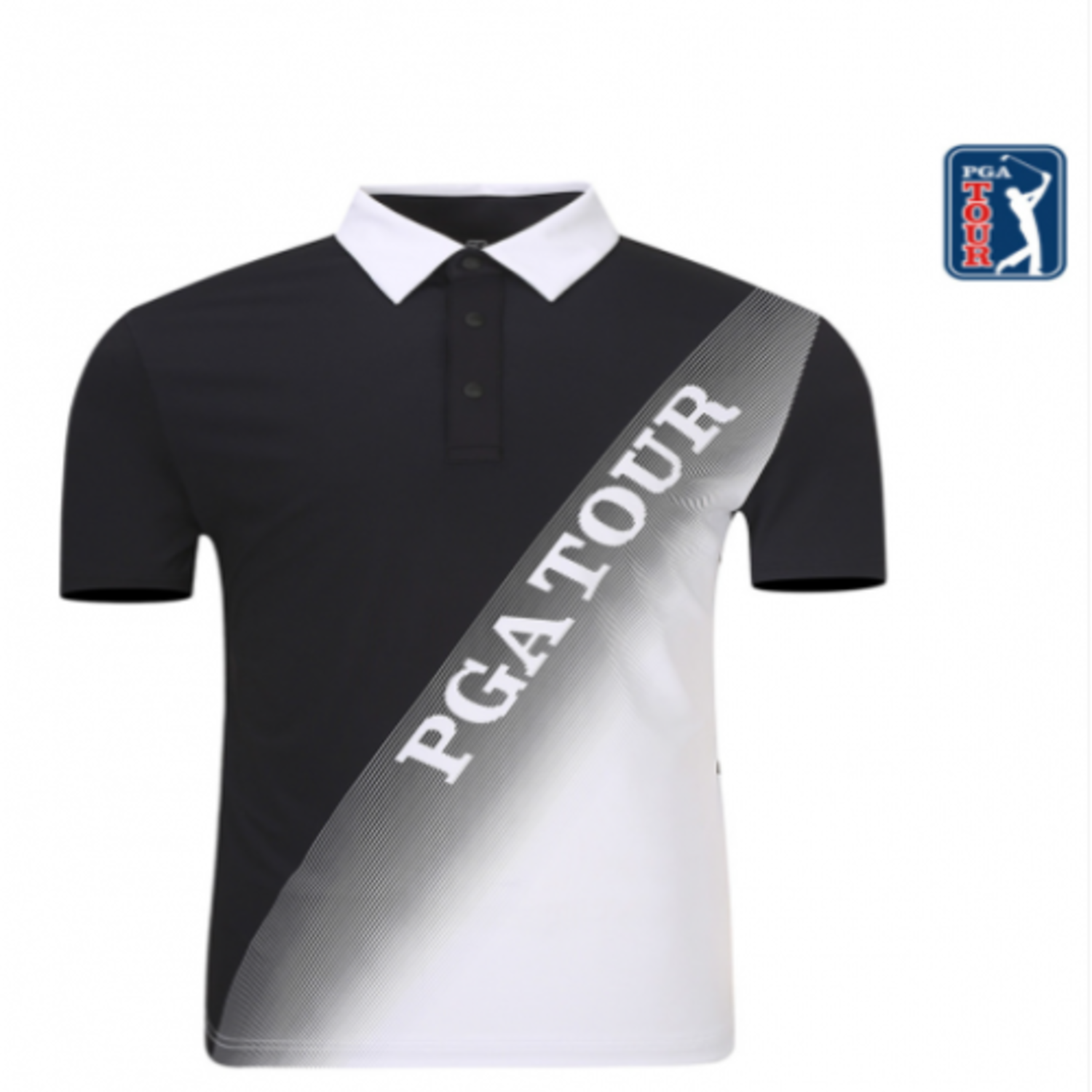 [GSH] PGA TOUR&amp;LPGA 남성 선수용 빅로고 배색 티셔츠 L212TS153P19