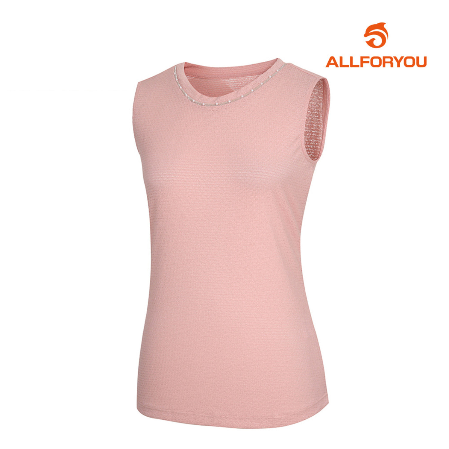 [올포유] 여성 넥장식 민소매 티셔츠 AWQTI6194-403_G