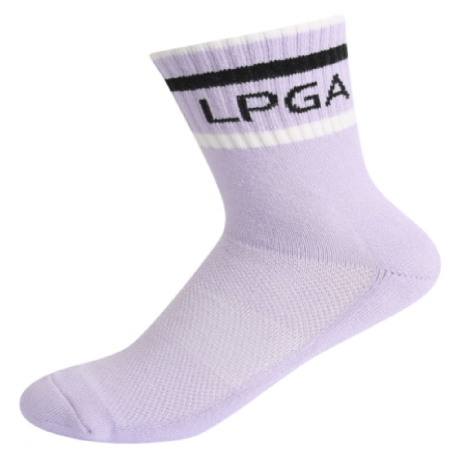 [GSH] PGA TOUR&amp;LPGA 여성 스트라이프 배색 중목 양말S L225AO612P70