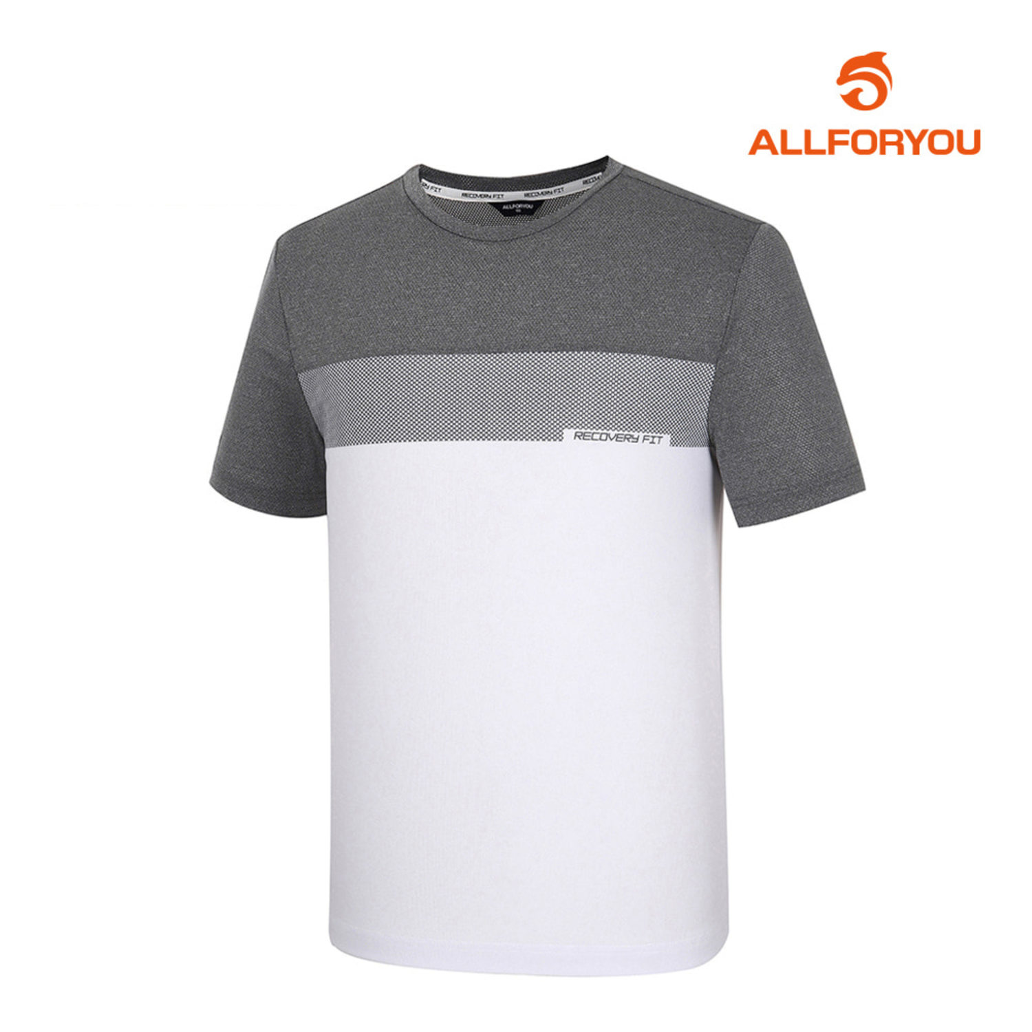 [올포유] 남성 웜업 폴리 라운드 반팔 티셔츠 AMWJJ2325-100_G