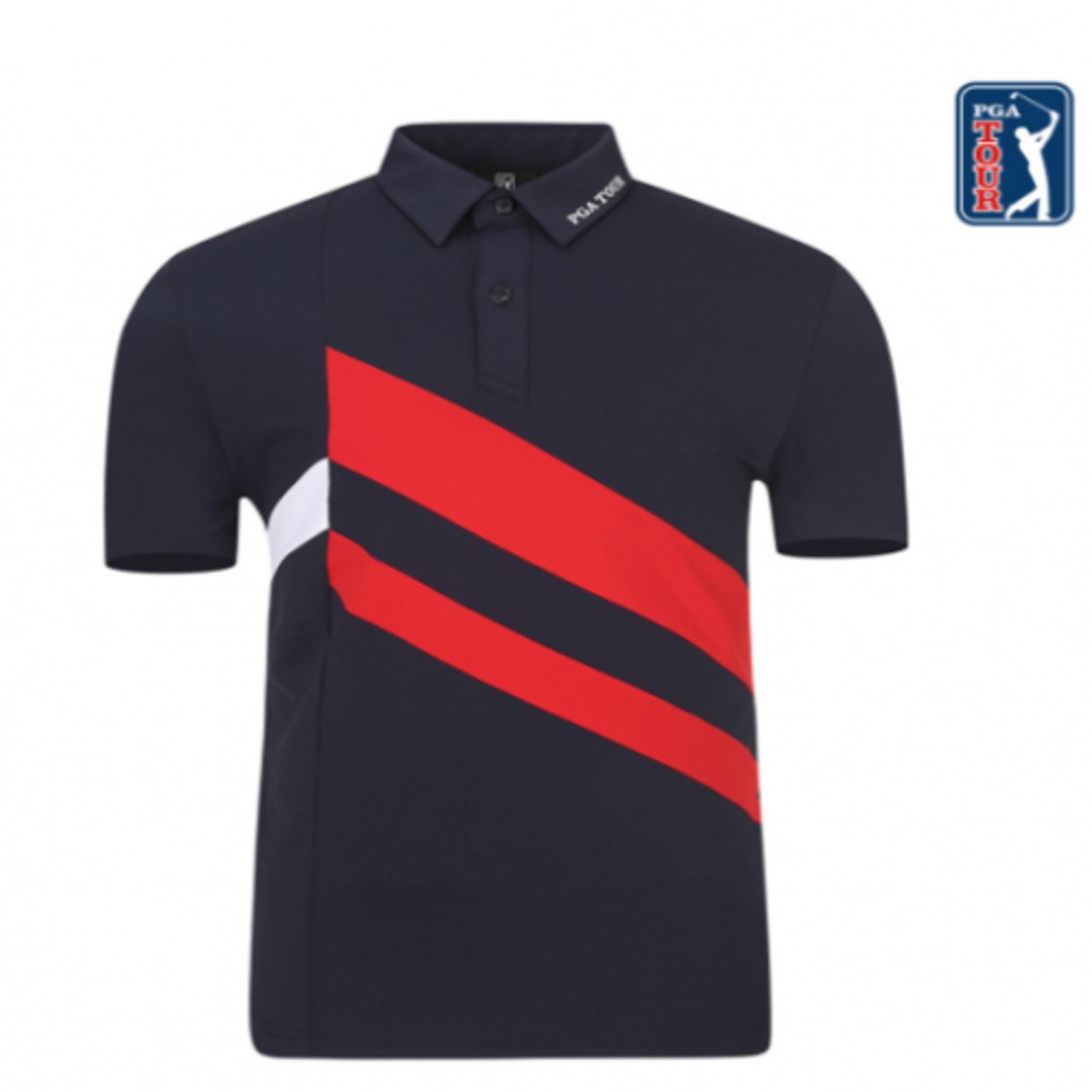 [GSH] PGA TOUR&amp;LPGA 남성 탑스윙 컬러배색 티셔츠 L212TS129P06