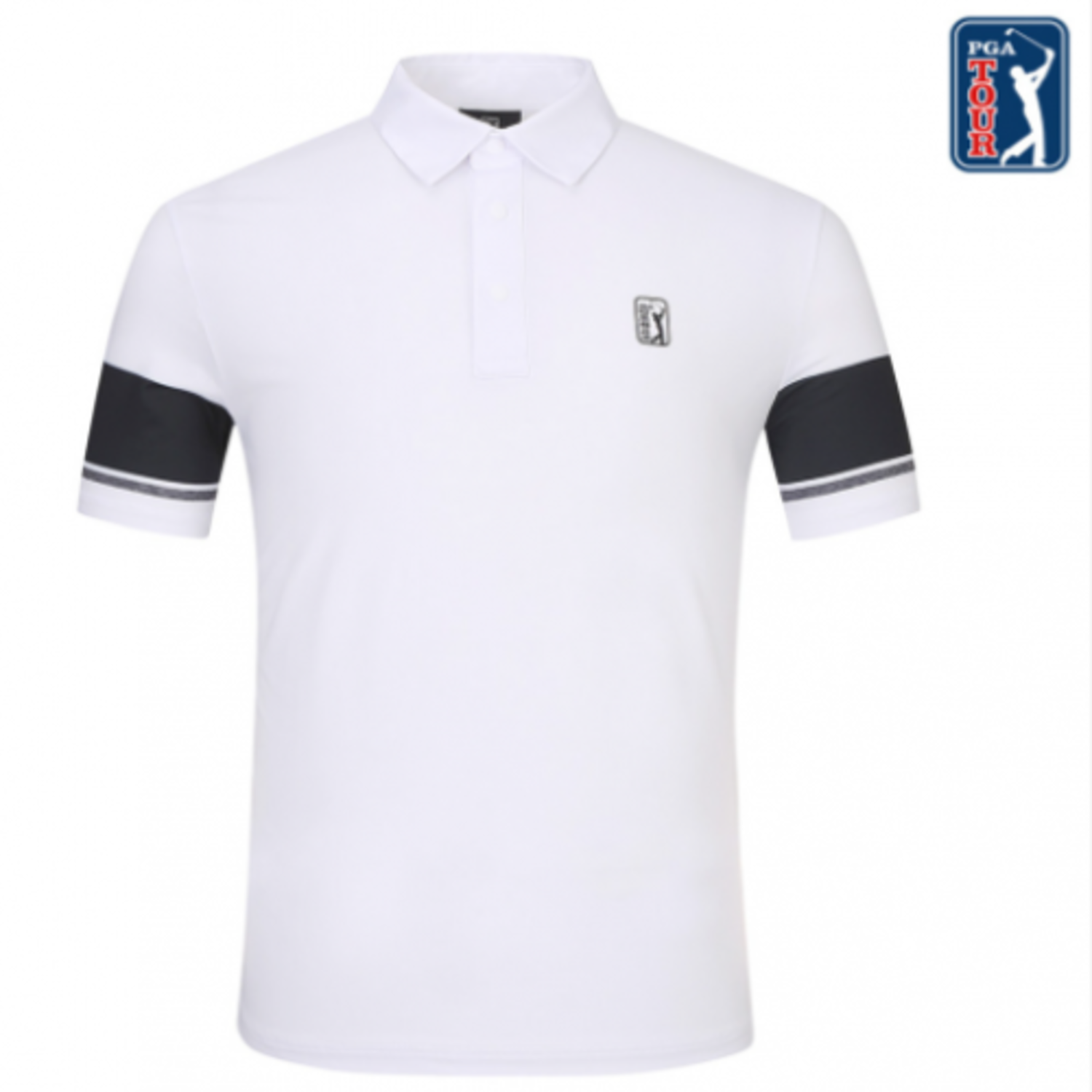 [GSH] PGA TOUR&amp;LPGA  남성 필드베이직 컬러배색 티셔츠 L212TS195P00