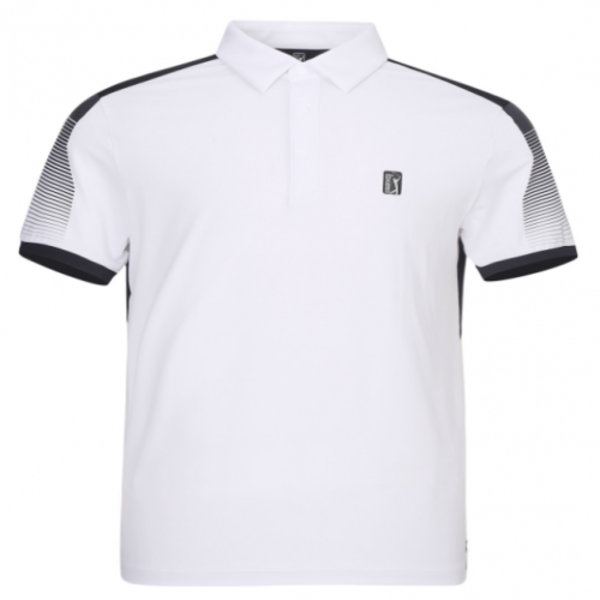 [GSH] PGA TOUR&amp;LPGA 남성 소매포인트 메쉬믹스 반팔 티셔츠 L222TS124P00