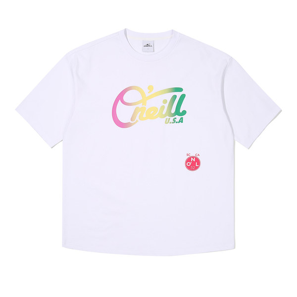 [오닐] 여성 여성 리버티 오가닉 반팔 티셔츠 OWTRL6202-100_G