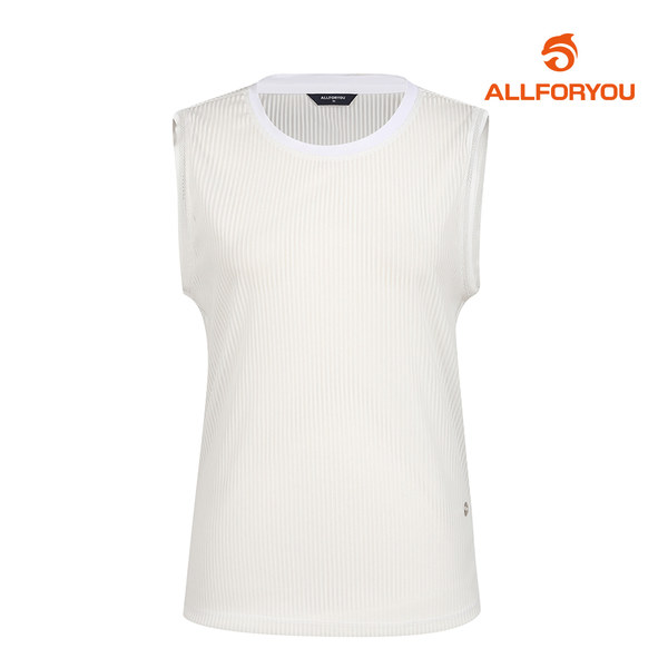[올포유] 22SS 여성 스트라이프 메쉬 민소매 티셔츠 AWTSL4301-100_G