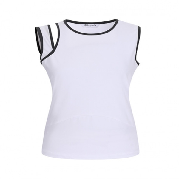 [GSH] 벤제프 여성 라운드 슬리브리스 티셔츠 White BN2QWTN902