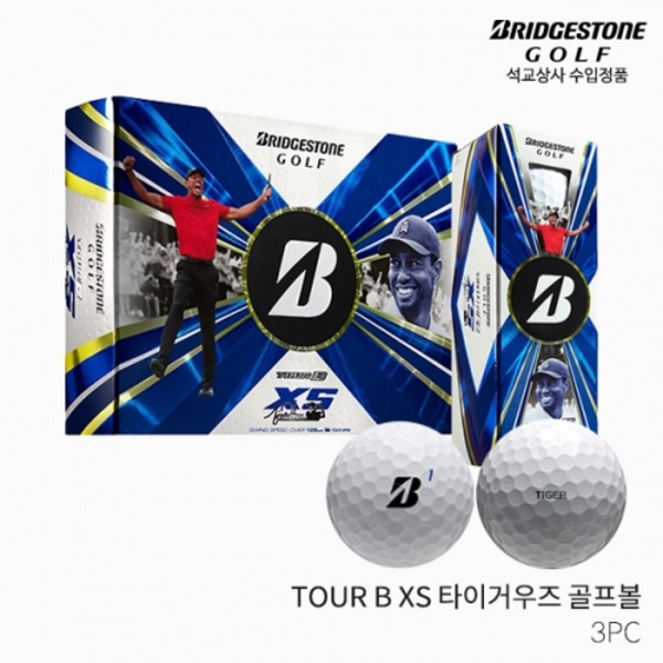[AVE] 브리지스톤 TOUR-B XS 투어비 XS 타이거우즈 3PC 골프볼 골프공 2022년 112774