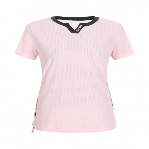 [GSH] 벤제프 여성 라운드넥 변형 티셔츠 Pale Pink BN2QWTS823