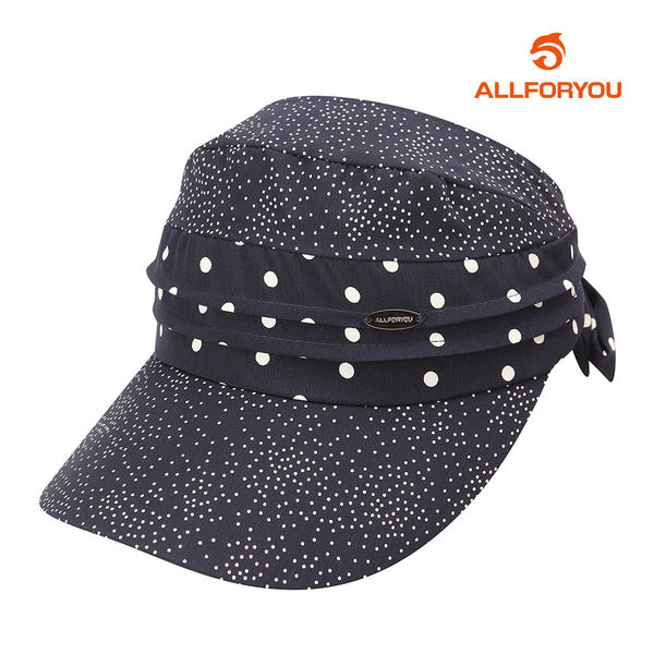 [올포유] 22SS 여성 도트 패턴 두건형 썬캡 모자 ALACL3111-915_G