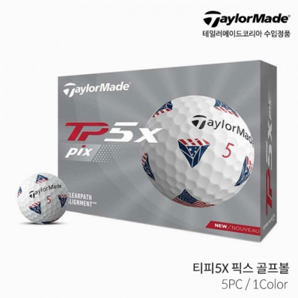 [AVE] 테일러메이드 TP5X PIX 티피5X 픽스 5PC USA 골프볼 골프공 2022년 113196