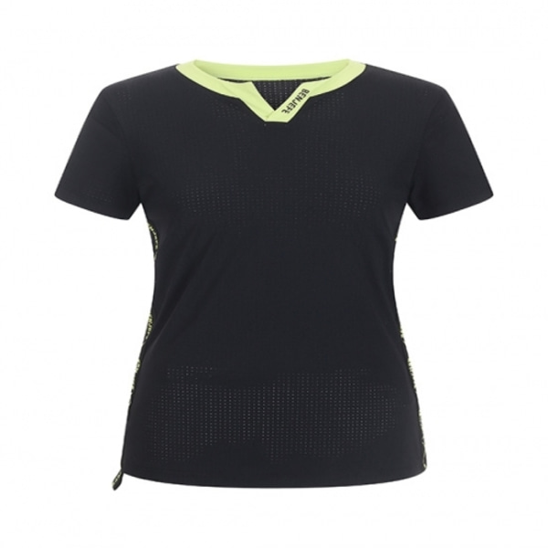 [GSH] 벤제프 여성 라운드넥 변형 티셔츠 Black BN2QWTS823