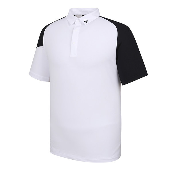[테일러메이드]21SS 남성 래글런카라 반팔 티셔츠 TMTYK2243-100