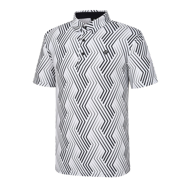 [레노마골프]남성 패턴 카라 반팔 티셔츠 RMTYK2109-101_G