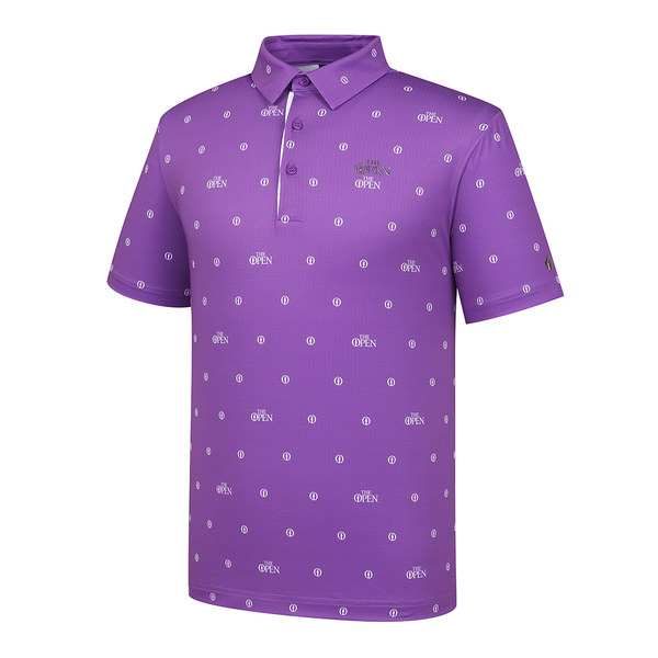 [레노마디오픈] 남성 로고 패턴 카라 반팔 티셔츠 RMTYK2193-607
