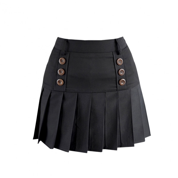 [JJA] 제이제인 쓰리 버튼 트렌치 스커트 3 Button trench skirt (Black) J1S59SK02BK