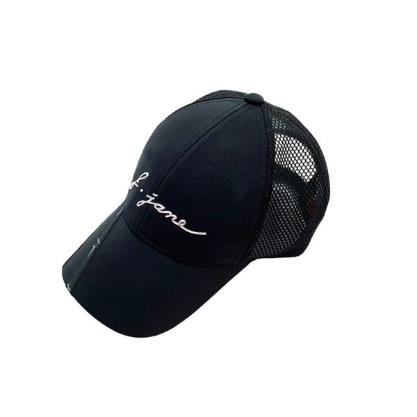 [JJA] 제이제인 리본 라인 메쉬 볼캡 Ribbon Line Mesh Ball Cap (Black) J1S25ACC10BK