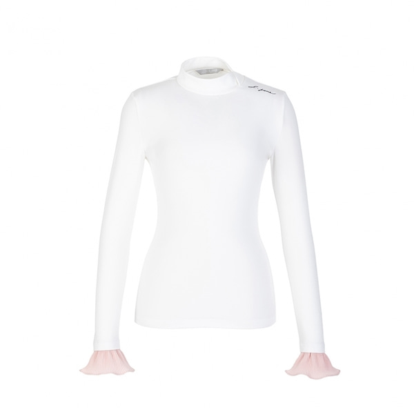[JJA] 제이제인 플리츠 커프스 티셔츠 Pleats Cuffs T-Shirt (White) J19SSTS01WH