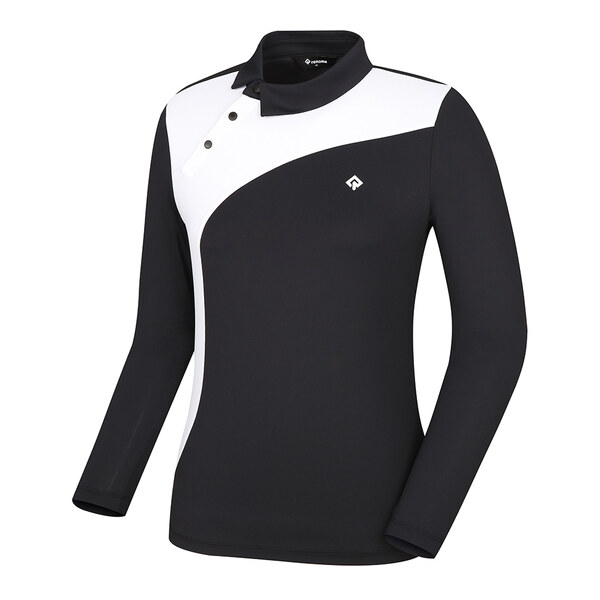[레노마골프]여성 컬러 블럭 변형 카라 티셔츠 RWTYL5105-199