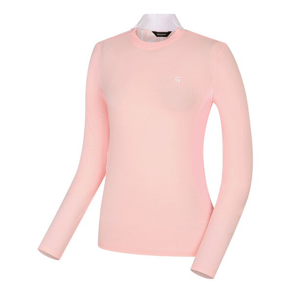 [테일러메이드] 여성 골지 배색 하이넥 티셔츠 TWTHL5245-403