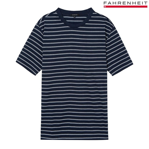[GSH] 파렌하이트 베이직 스트라이프 패턴 반팔 티셔츠 (EI3309)