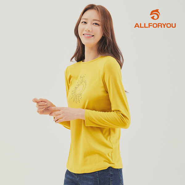 [올포유] [모델착장] 여성 라운드 티셔츠 ALQTK7311-217
