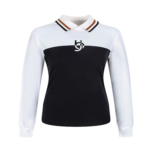 [GSH] 벤제프 여성 상하 컬러블럭 니트카라 티셔츠 BO4MWTS605