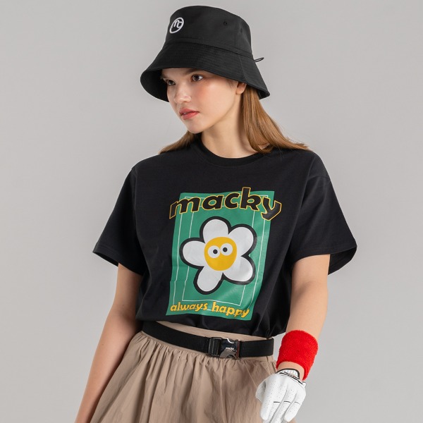 [MAC] 맥키 여성 테니스 코트 반팔 티셔츠 블랙 MCSS23T03BK