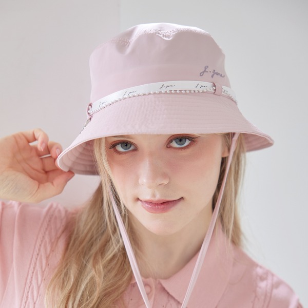 [JJA] 제이제인 진주 버킷햇 Pearl Bucket Hat (Pink) J197CAP03PK