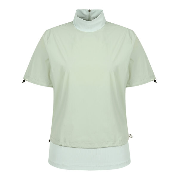 [레노마골프] 24SS 여성 뒷판 포켓 변형 하이넥 반팔 티셔츠 RWTHN6106-137